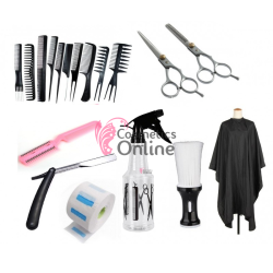 Set pentru frizerie sau coafor KT002 - Complet + 5 perechi de manusi Cadou